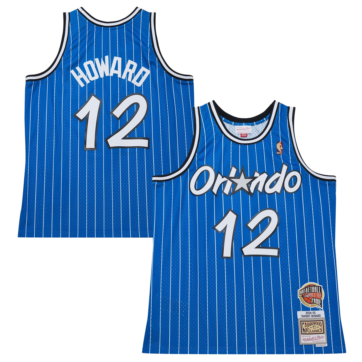 Dwight Howard Blue Orlando Magic 2004/05 Hardwood Classics Hall of Fame Swingman Jersey