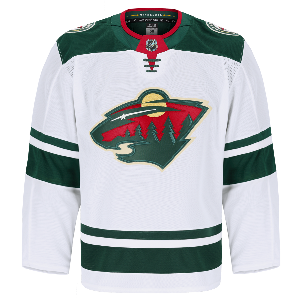 Minnesota Wild Fanatics White Away Authentic Pro Jersey