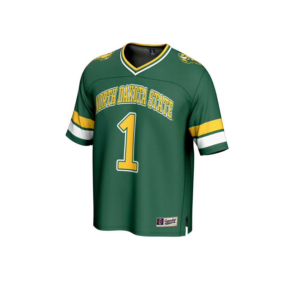 #1 NDSU Bison GameDay Greats Lightweight Collegiate Football Fashion Jersey - Green