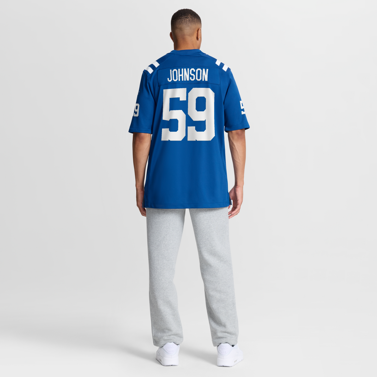 Indianapolis Colts Buddy Johnson Royal Team Game Jersey