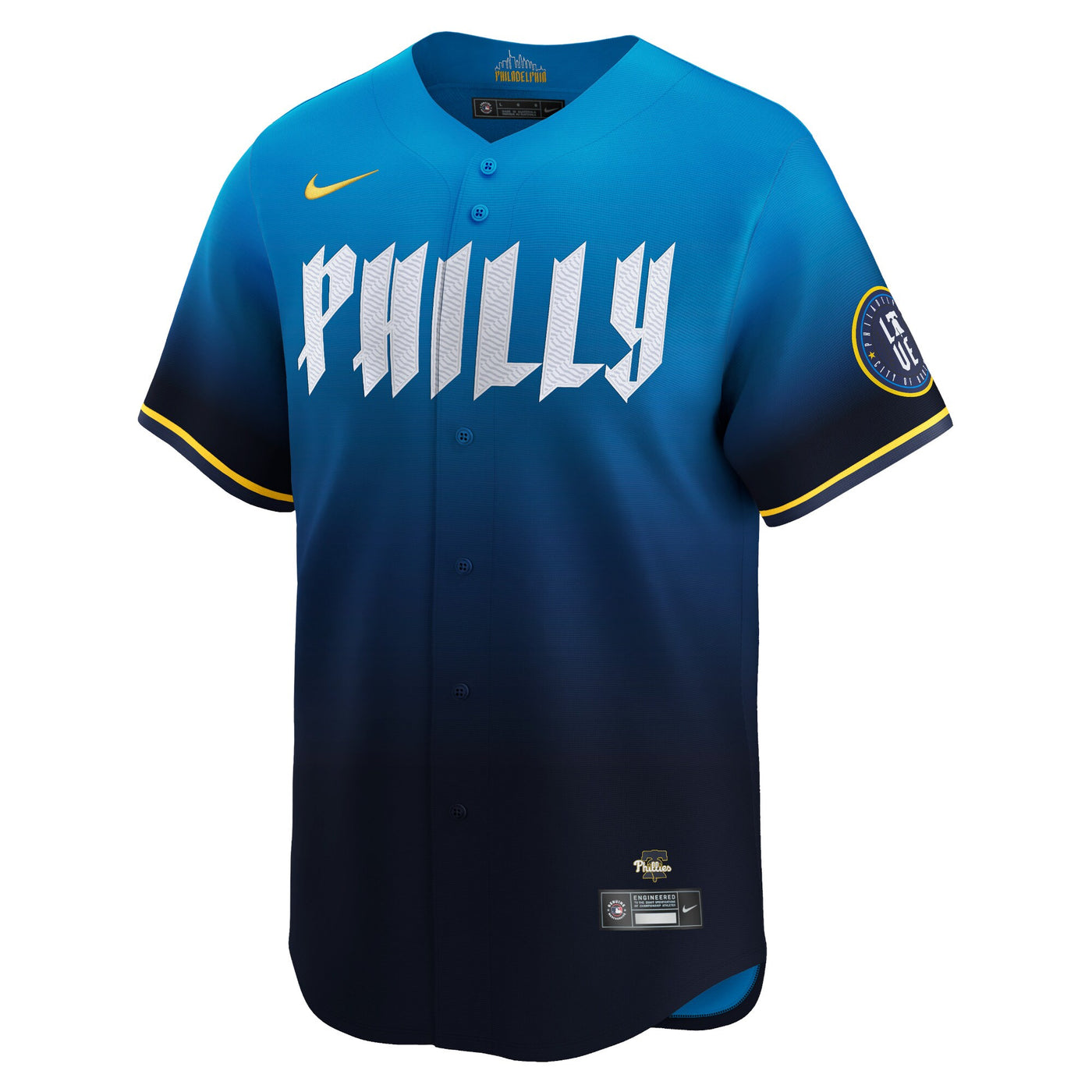 Philadelphia Phillies Trea Turner Nike Blue 2024 City Connect Limited Player Jersey