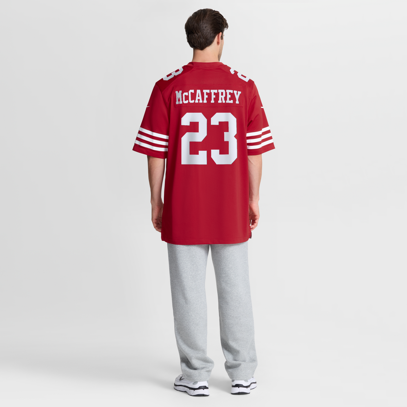 San Francisco 49ers Christian McCaffrey Nike Scarlet 80th Anniversary Game Jersey