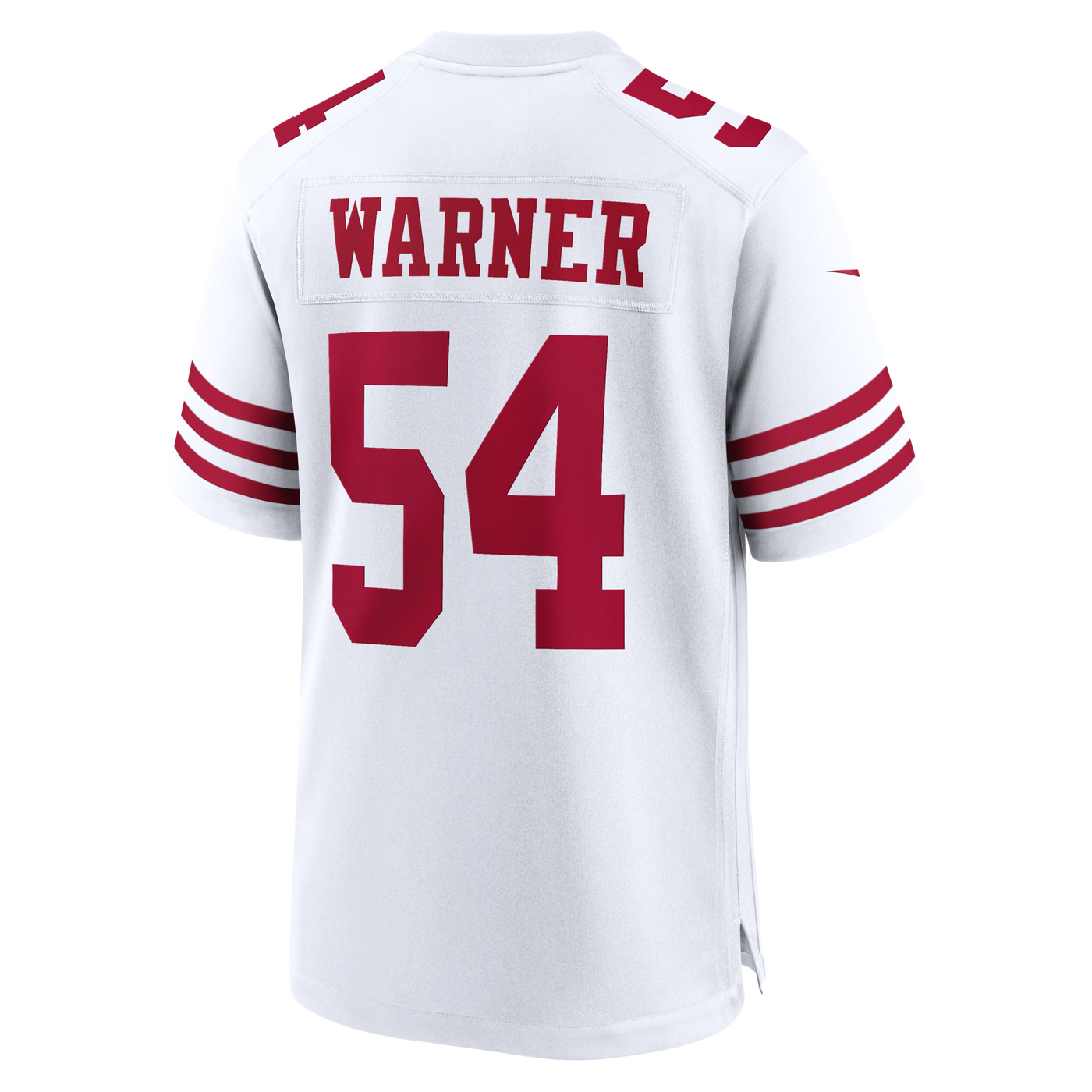 San Francisco 49ers Fred Warner Nike White 80th Anniversary Game Jersey