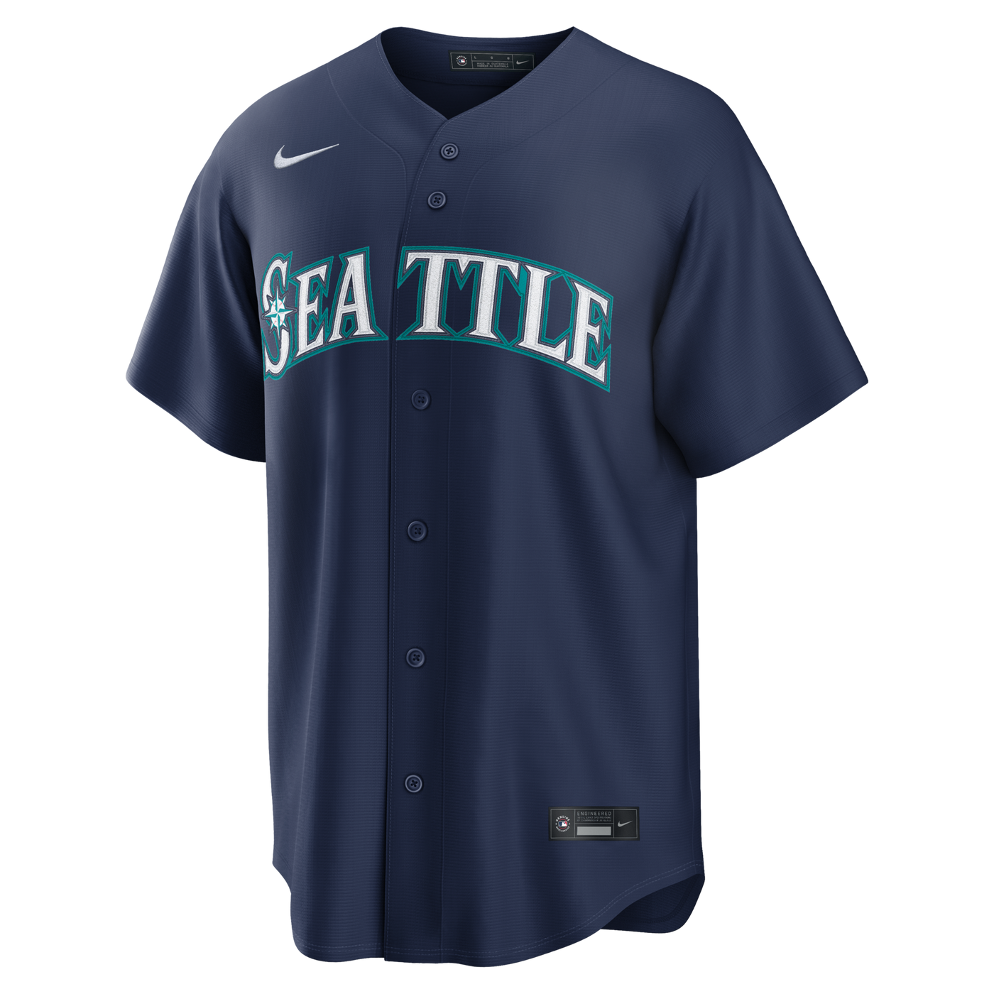 Seattle Mariners Cal Raleigh Nike Navy Road Replica Jersey