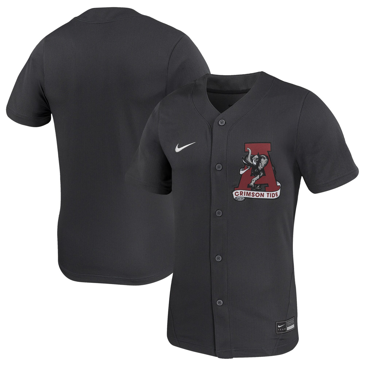 Alabama Crimson Tide Replica Softball Jersey - Anthracite