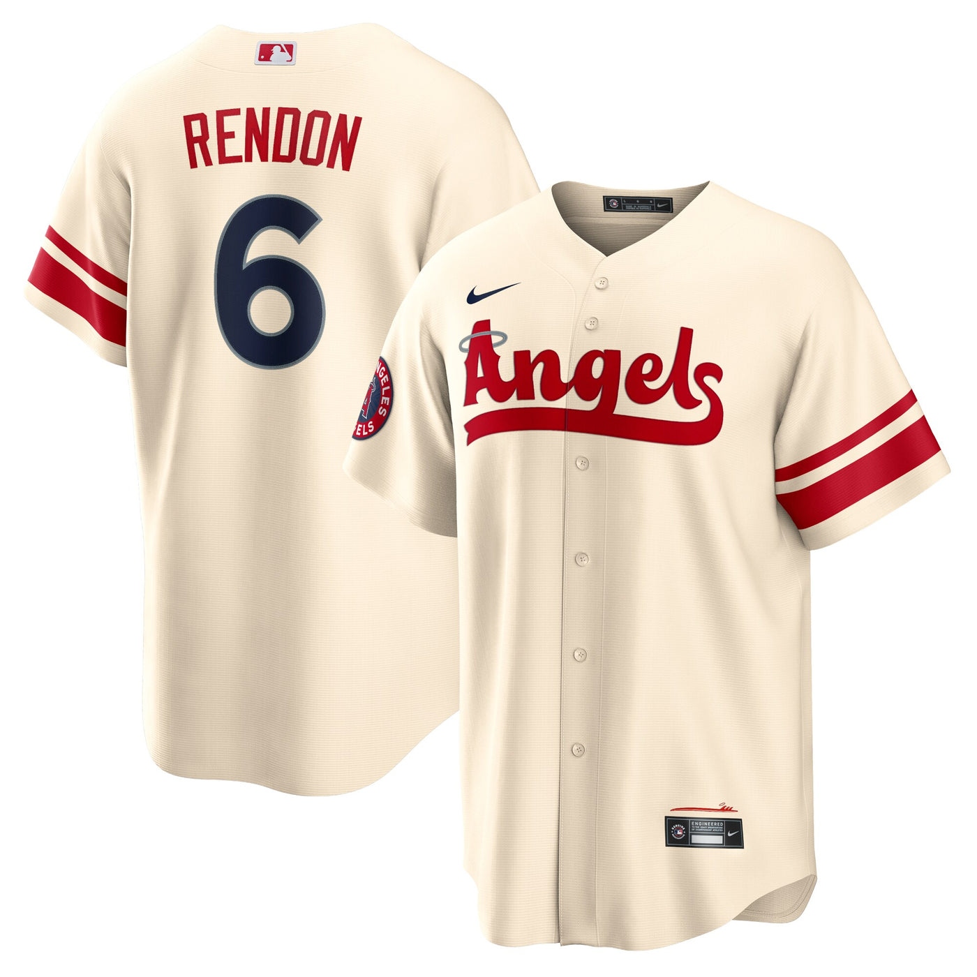 Los Angeles Angels Anthony Rendon Nike Cream City Connect Replica Player Jersey