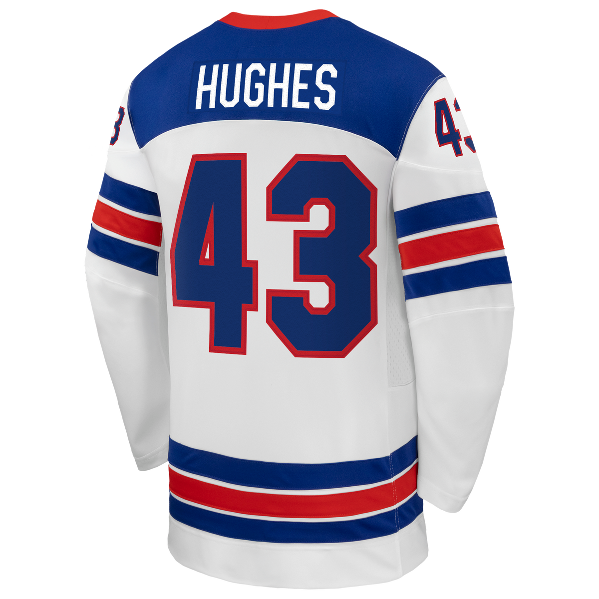 Quinn Hughes White US Hockey 2026 Away Replica Jersey