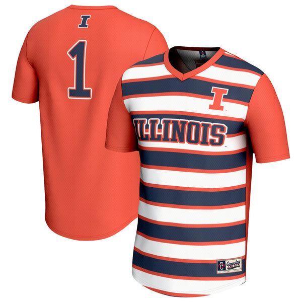 GameDay Greats #1 Orange Illinois Fighting Illini Lightweight Soccer Fashion Jersey