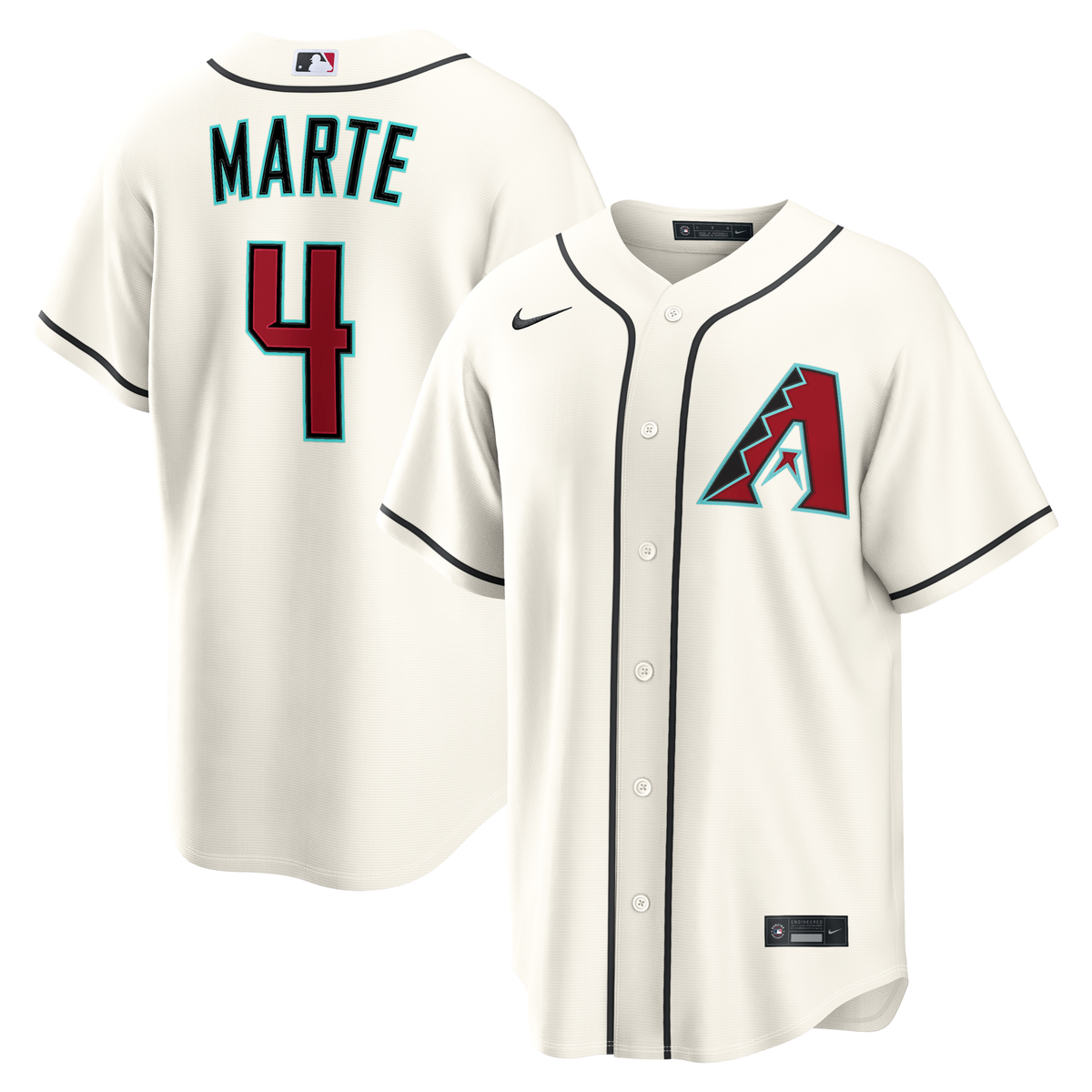 Arizona Diamondbacks Ketel Marte Cream Home Replica Jersey