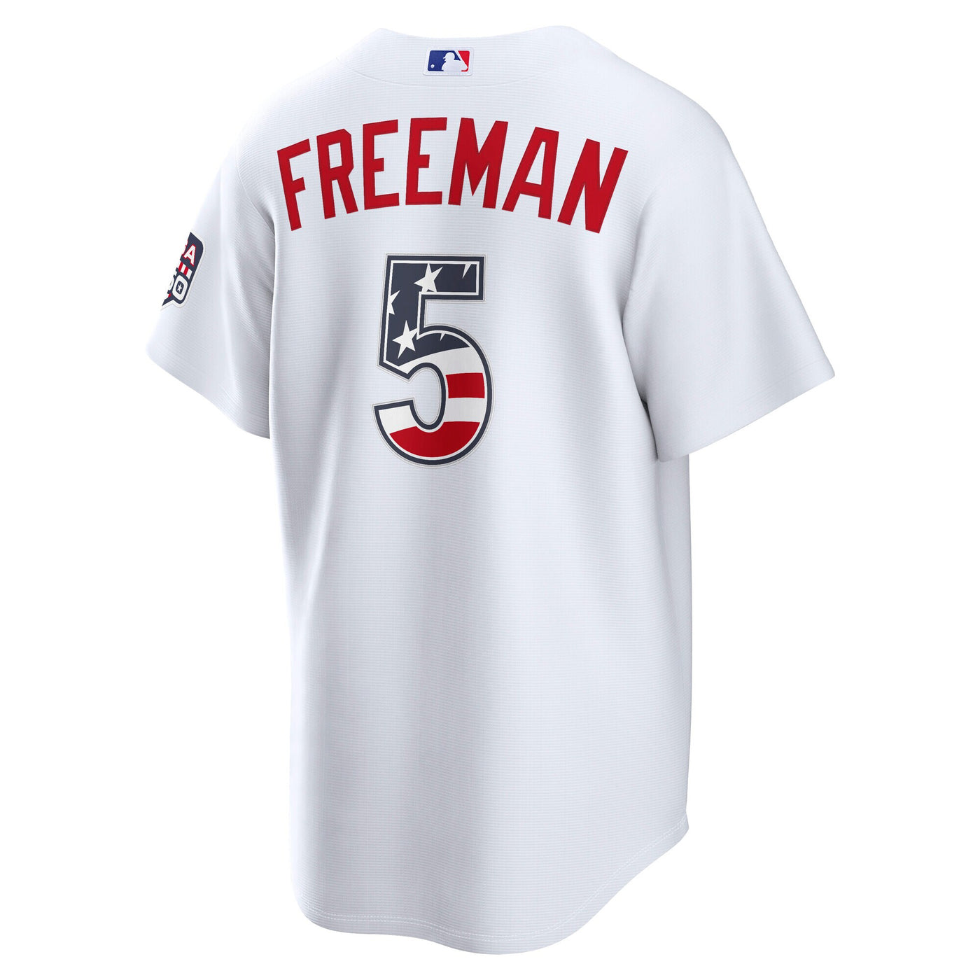 Fourth of July Los Angeles Dodgers Freddie Freeman Nike White USA 250 Stadium Jersey