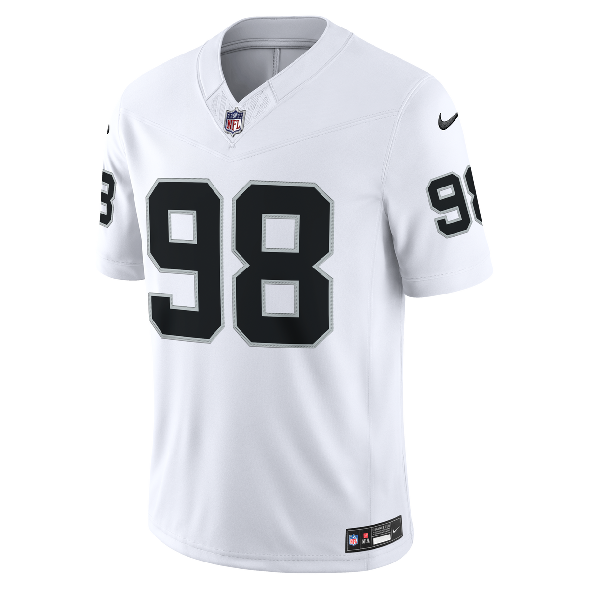 Las Vegas Raiders Maxx Crosby White Vapor F.U.S.E. Stitched Limited Jersey