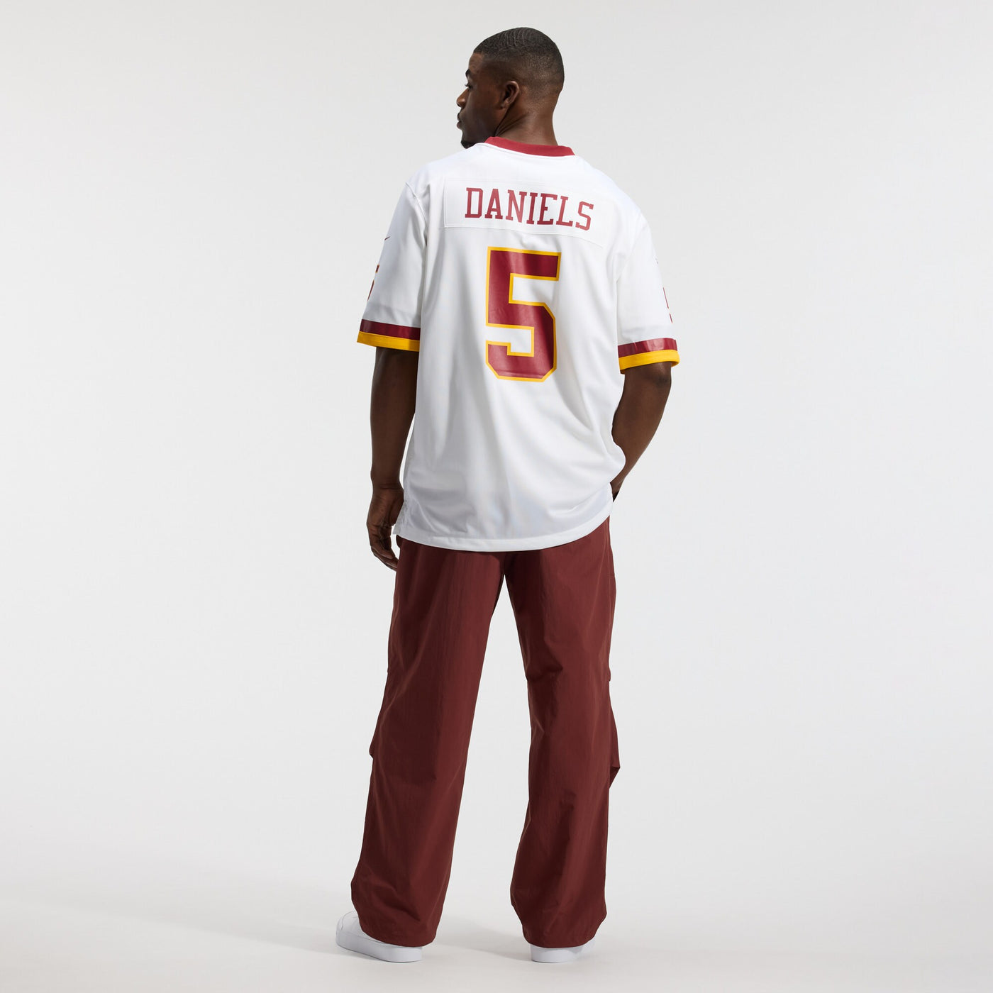 Washington Commanders Jayden Daniels Nike White Game Super Bowl Era Jersey