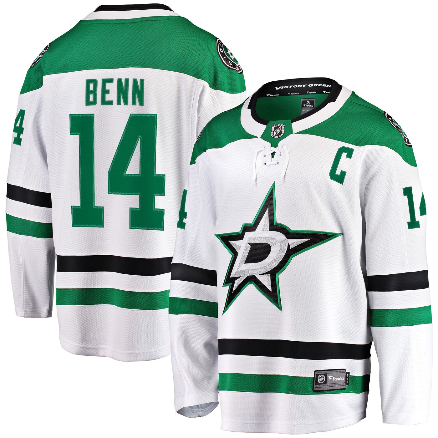 Dallas Stars Jamie Benn Fanatics White Breakaway Jersey
