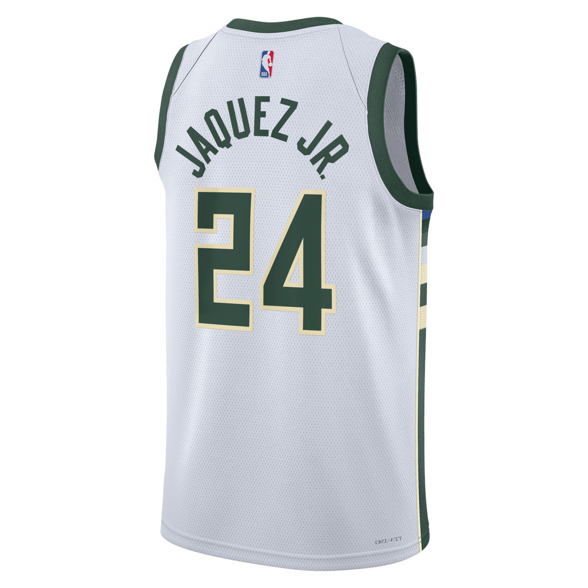 Milwaukee Bucks Association Edition Swingman Jersey - White - Jaime Jaquez Jr. -