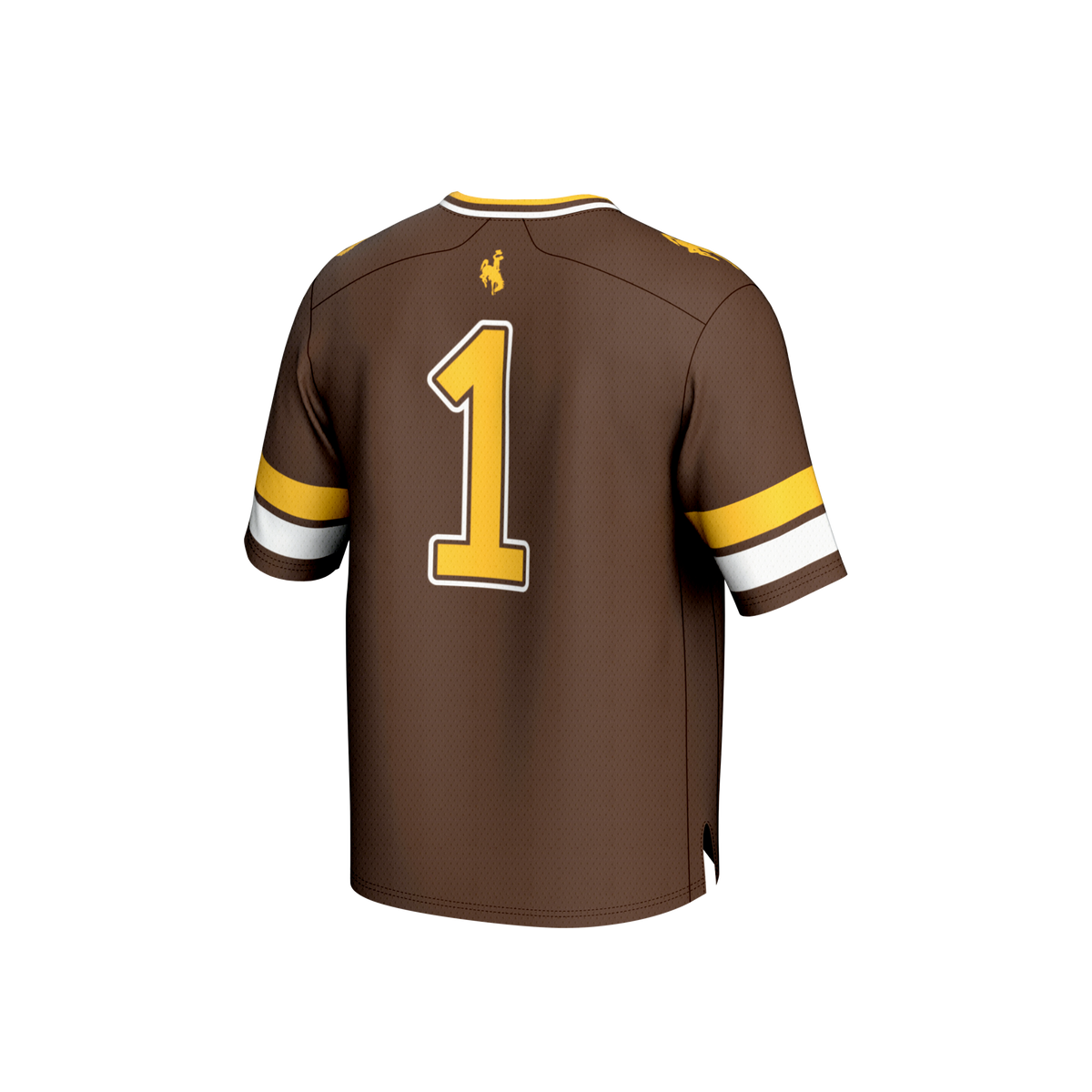 #1 Wyoming Cowboys GameDay Greats Collegiate Football Fashion Jersey - Brown