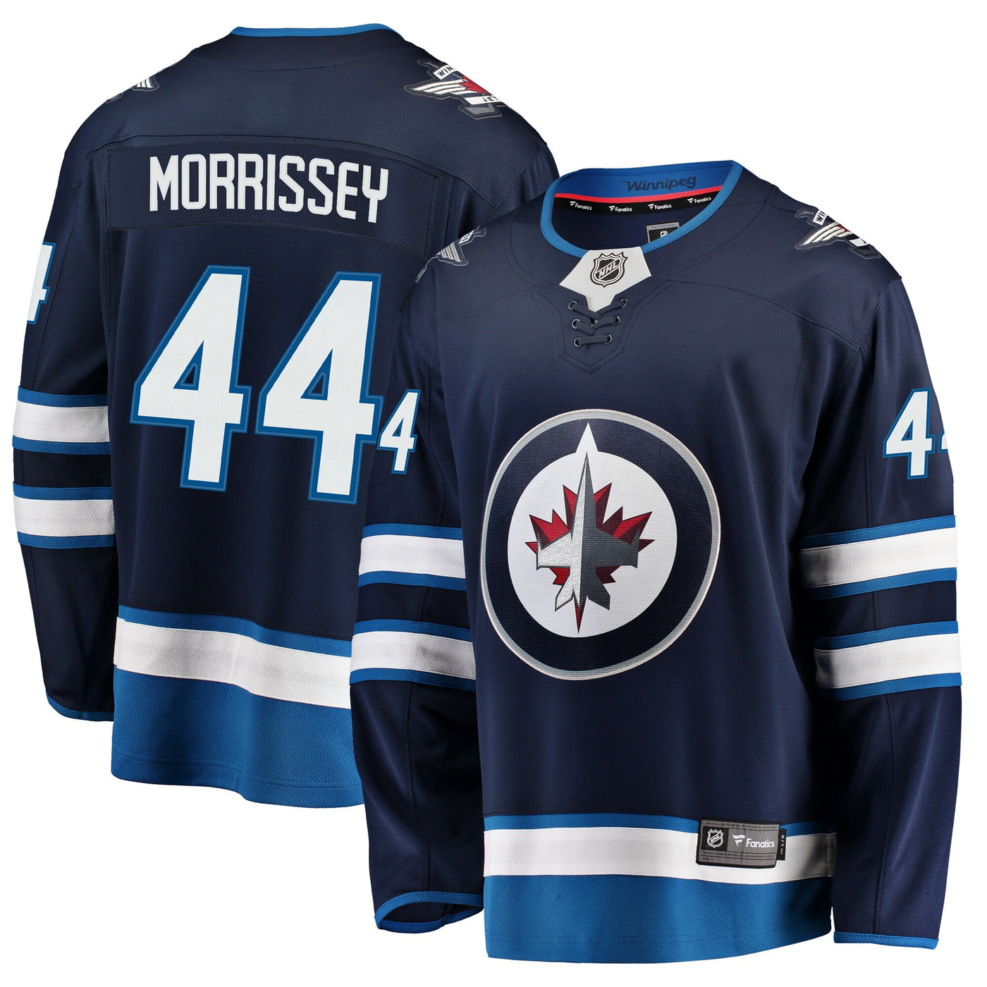 Winnipeg Jets Josh Morrissey Fanatics Navy Breakaway Replica Jersey