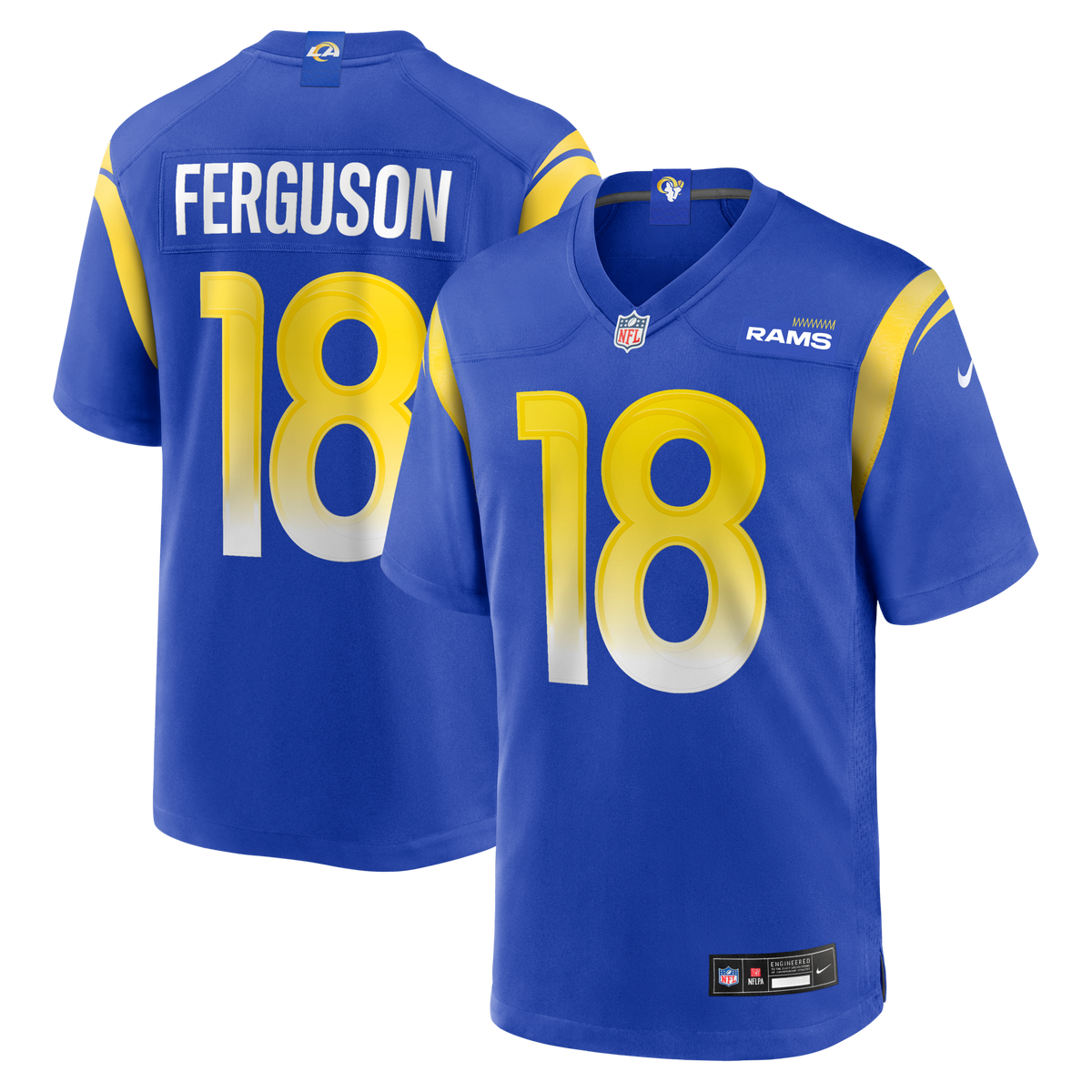 Los Angeles Rams Terrance Ferguson Royal Team Game Jersey