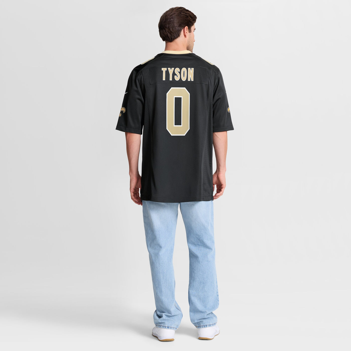 New Orleans Saints Jordyn Tyson Nike Black 2026 NFL Draft First Round Pick No. 8 Team Game Jersey