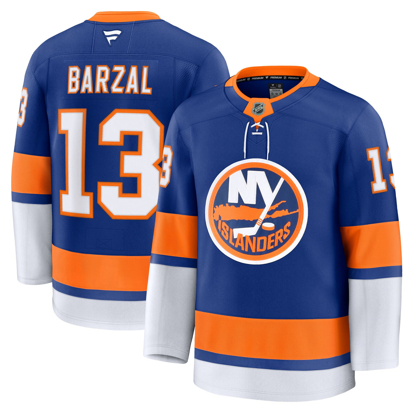 New York Islanders Mathew Barzal Fanatics Royal Home Premium Jersey