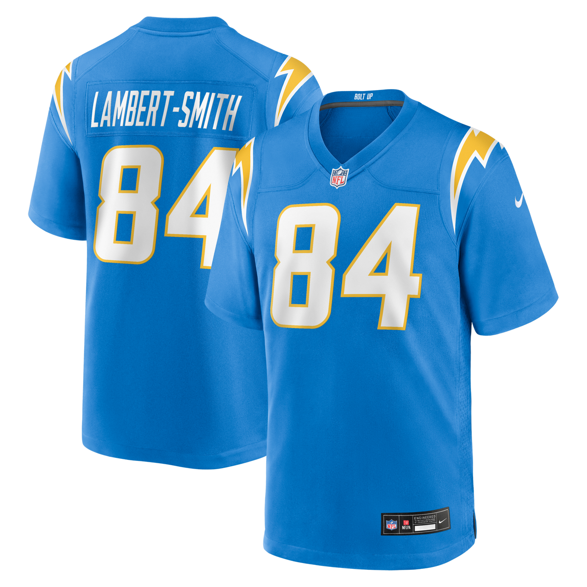 Los Angeles Chargers KeAndre Lambert-Smith Powder Blue Team Game Jersey