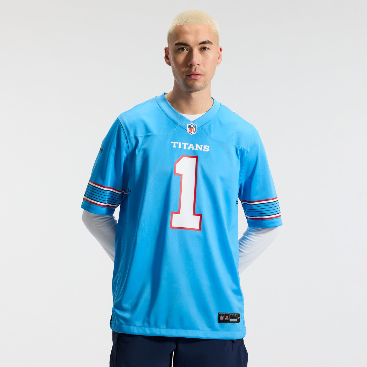Tennessee Titans Cameron Ward Nike Light Blue Game Jersey