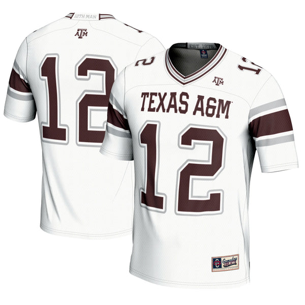 GameDay Greats #12 White Texas A&M Aggies Football Lightweight Fashion Jersey
