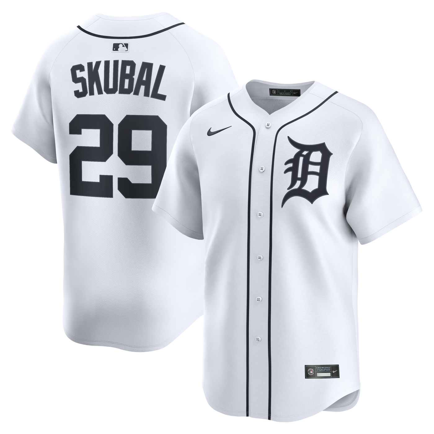 Detroit Tigers Tarik Skubal Nike White Home Limited Player Jersey