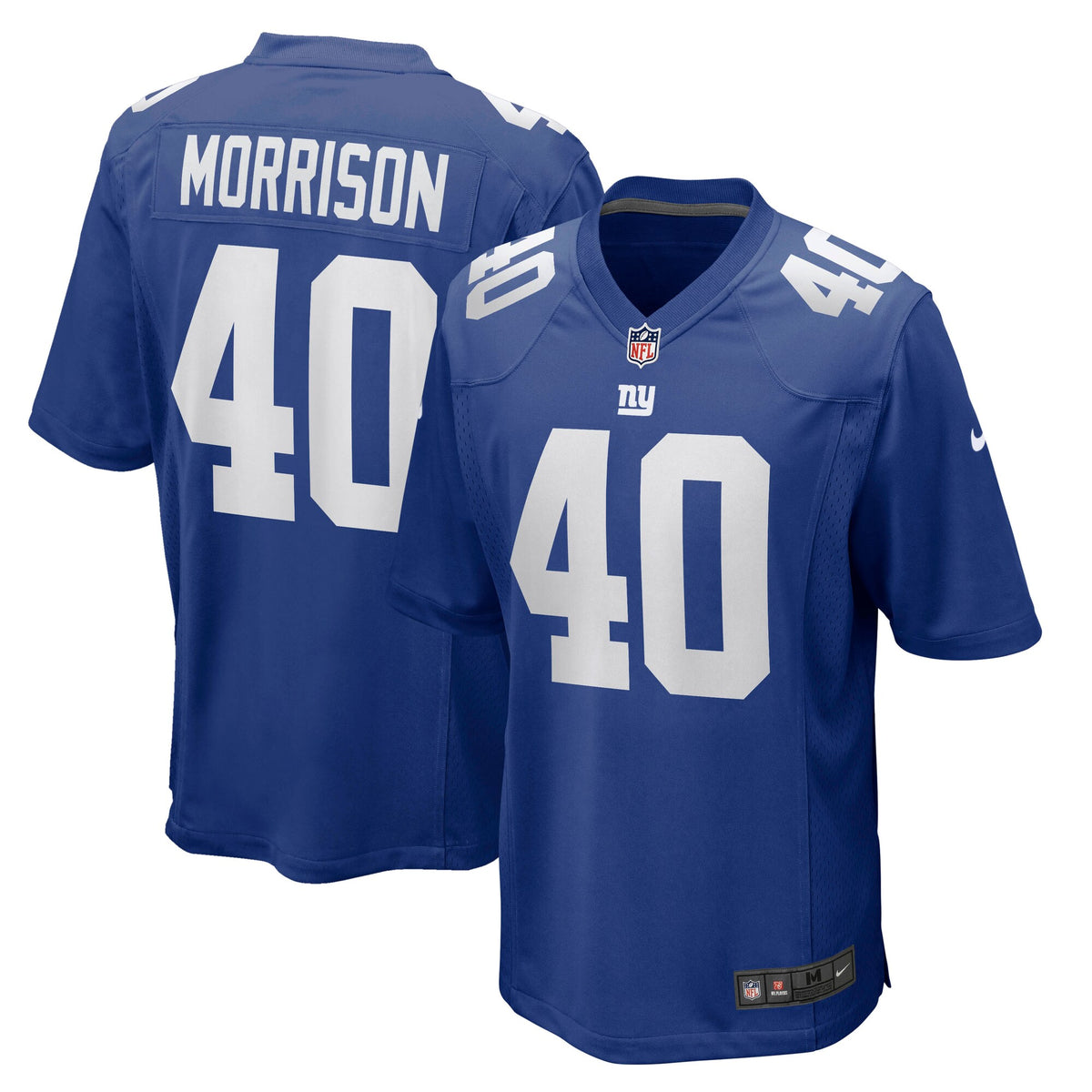 New York Giants Joe Morrison Royal Retired Player Jersey