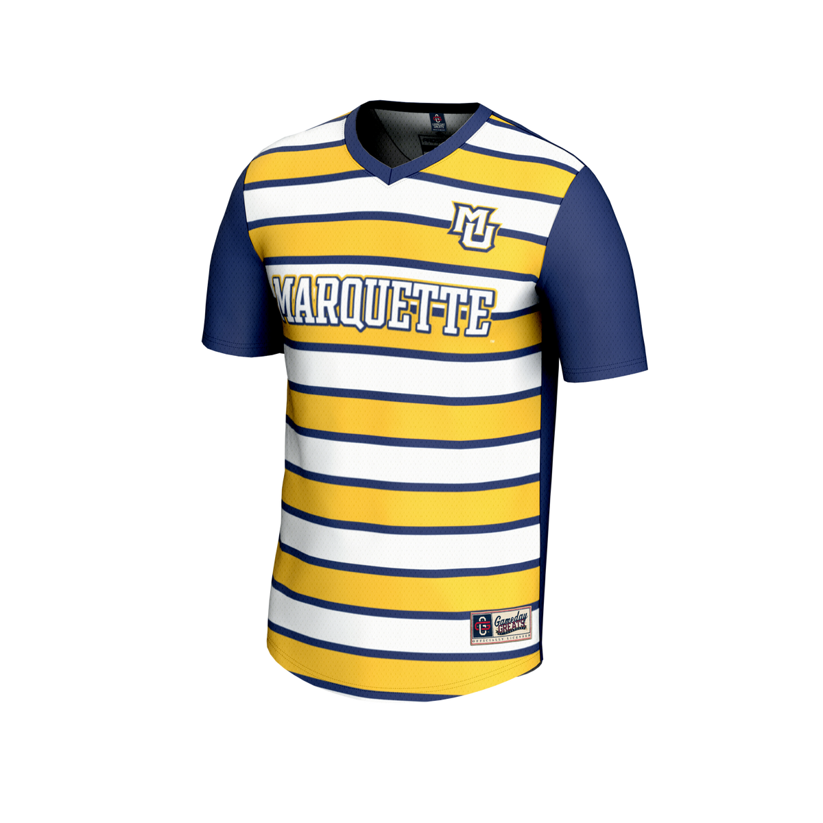 Marquette Golden Eagles GameDay Greats Collegiate Soccer NIL Pick-A-Player Fashion Jersey - Blue/Gold