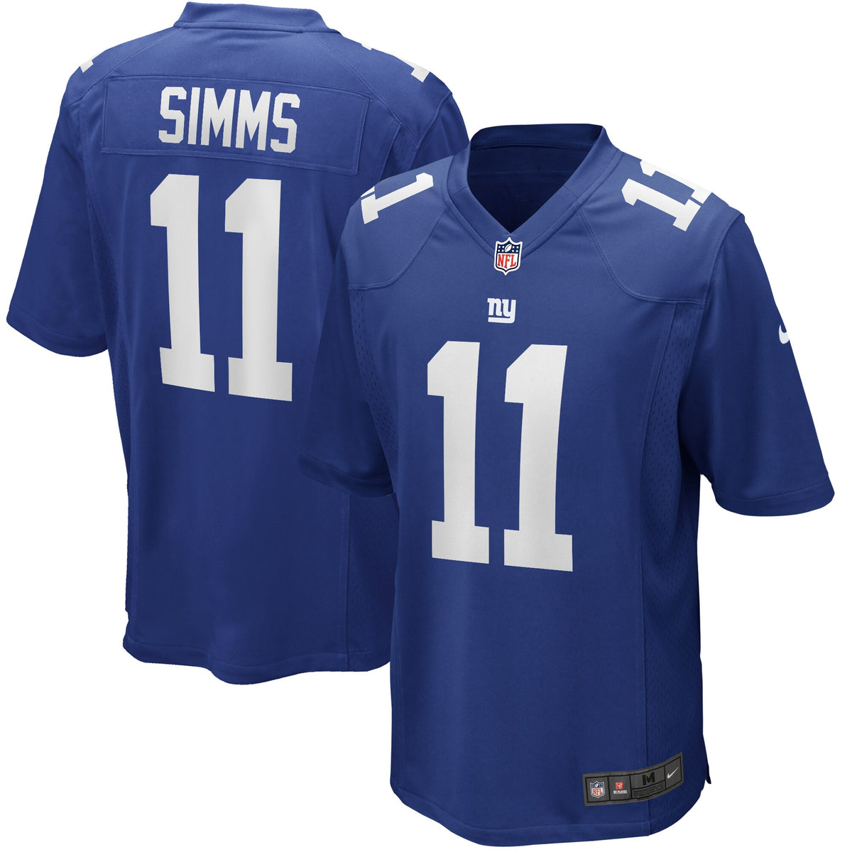 New York Giants Phil Simms Royal Game Retired Player Jersey