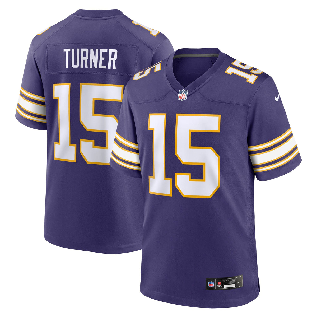 Minnesota Vikings Dallas Turner Purple Alternate Game Jersey