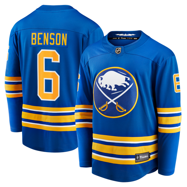 Buffalo Sabres Zach Benson Fanatics Royal Home Breakaway Jersey
