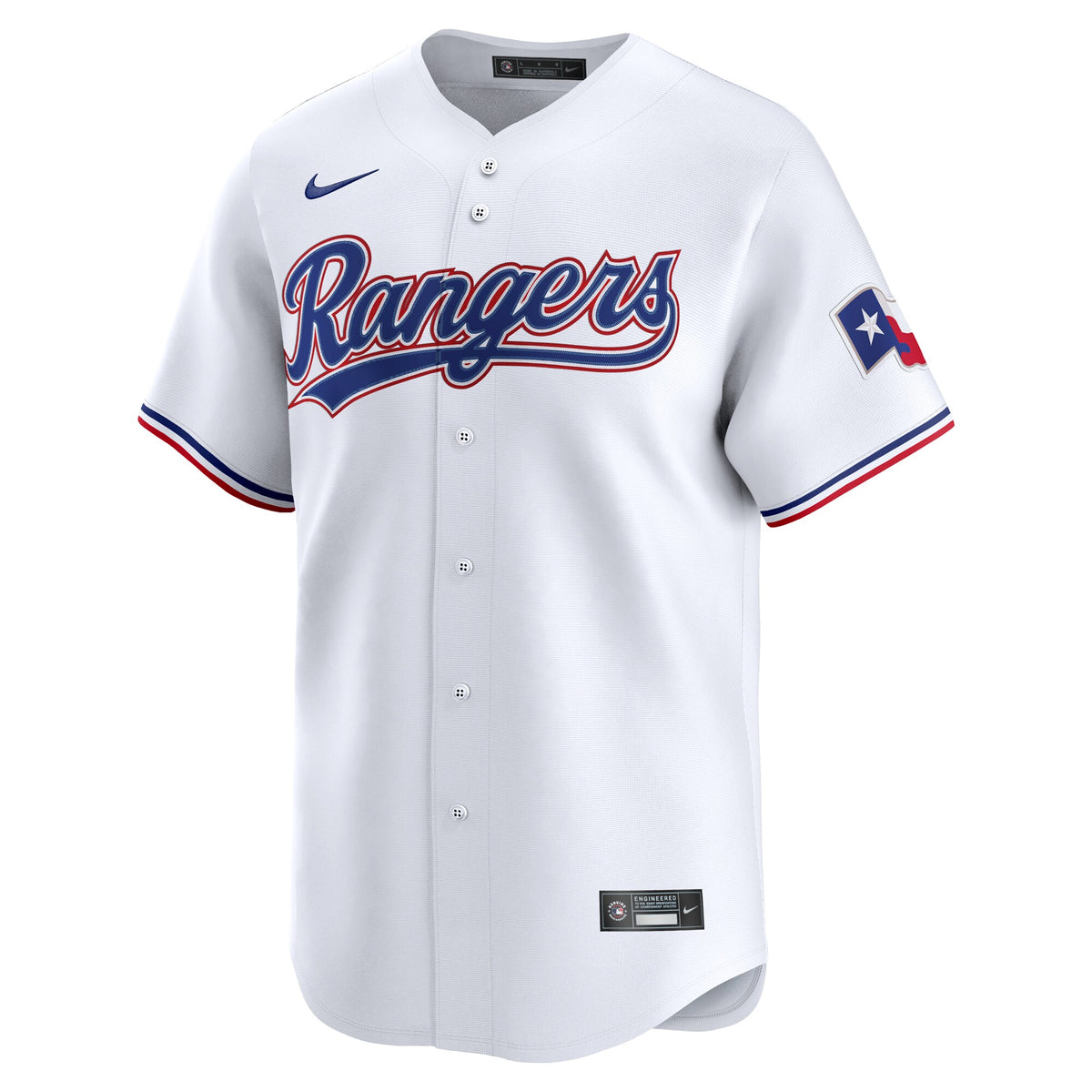 Texas Rangers White Home Limited Custom Jersey