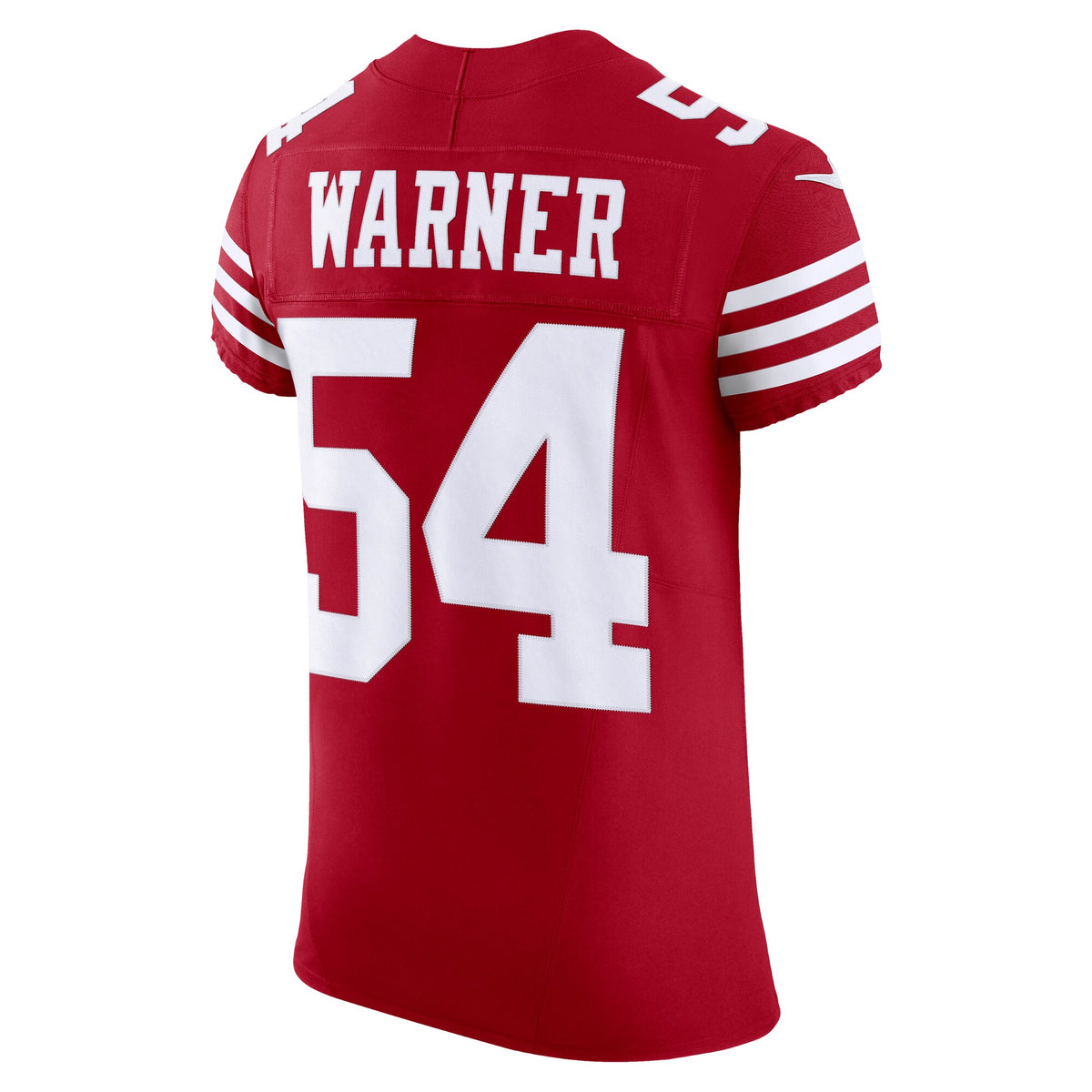 San Francisco 49ers Fred Warner Scarlet Team Vapor F.U.S.E. Elite Jersey