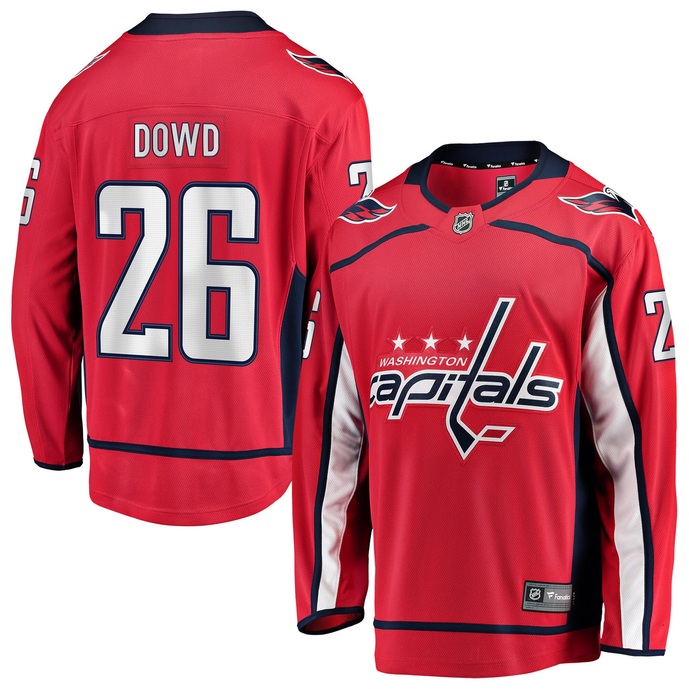 Washington Capitals Nic Dowd Fanatics Red Home Breakaway Player Jersey