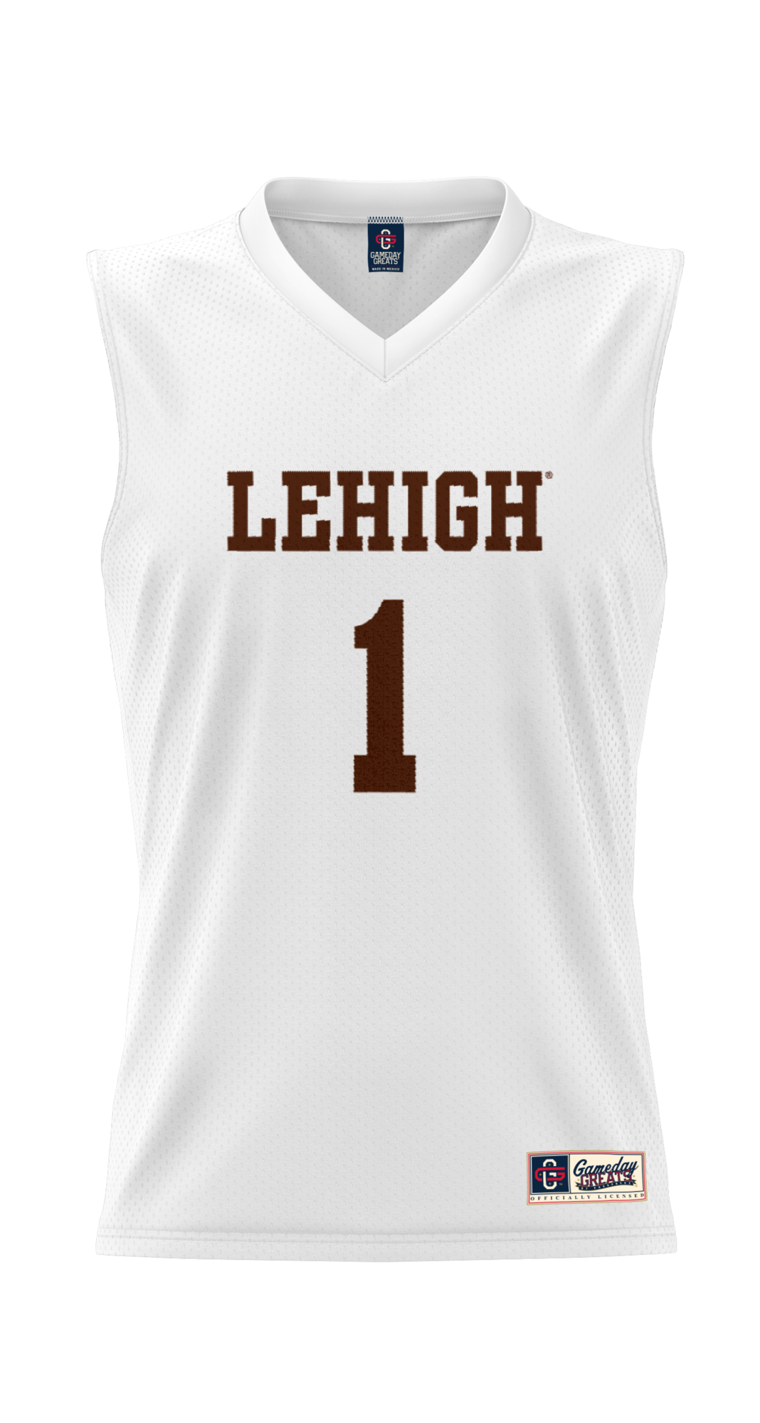 #1 Lehigh Mountain Hawks GameDay Greats Lightweight Basketball Jersey - White