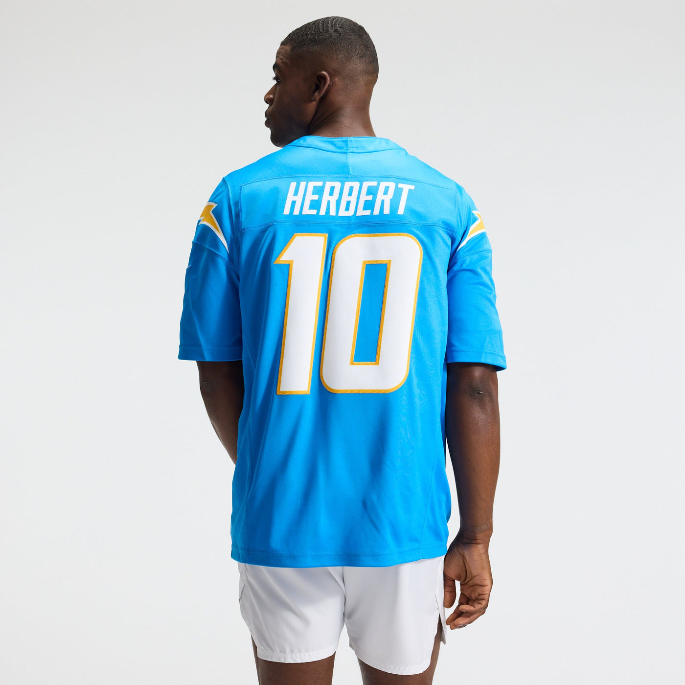Los Angeles Chargers Justin Herbert Nike Powder Blue Team Vapor F.U.S.E. Stitched Limited Jersey