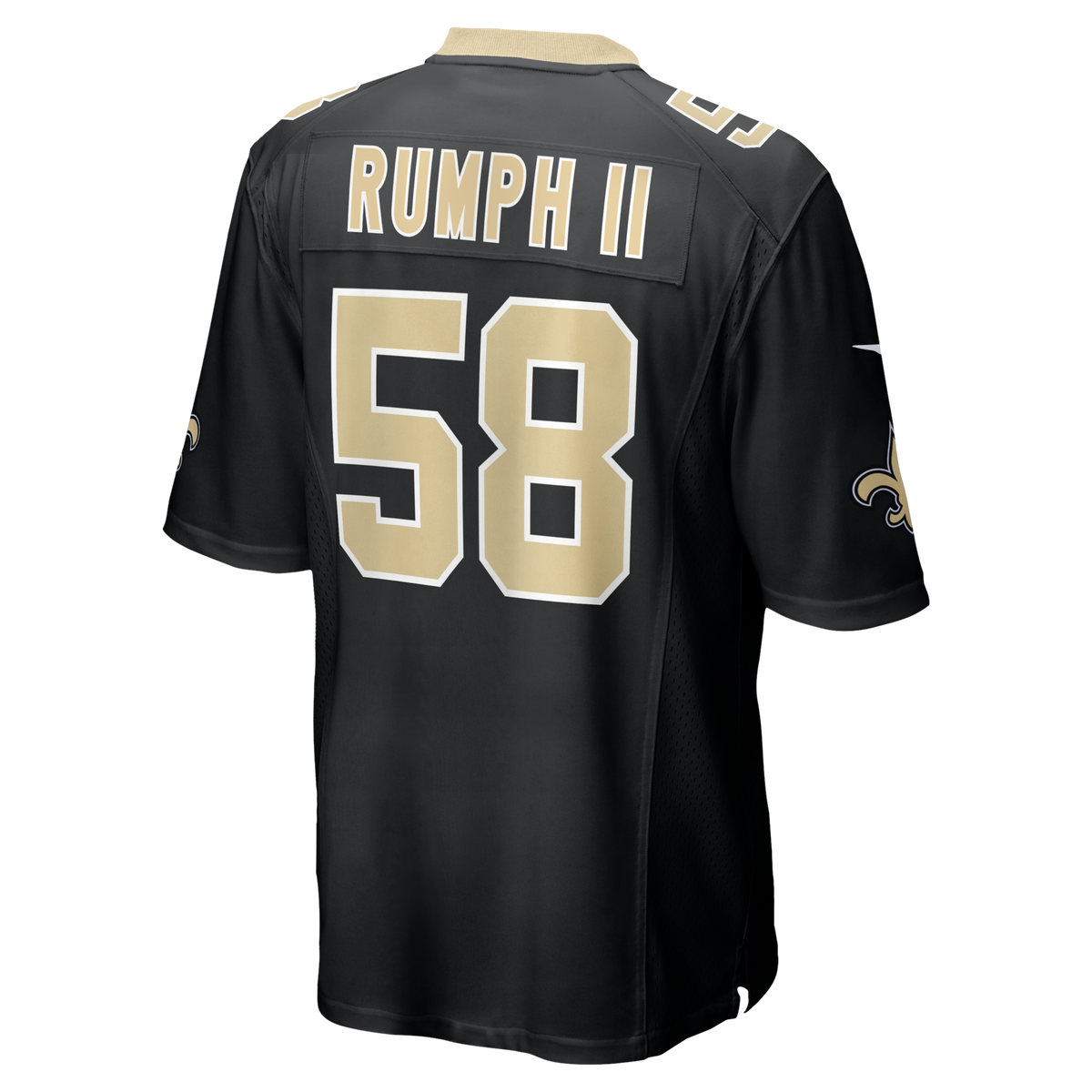 New Orleans Saints Chris Rumph II Black Team Game Jersey