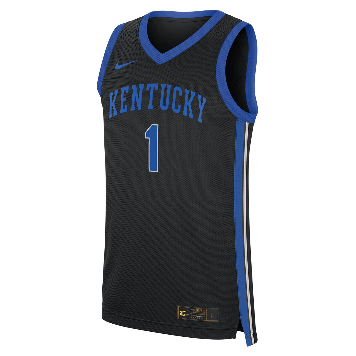 #1 Kentucky Wildcats Alternate Replica Jersey - Black