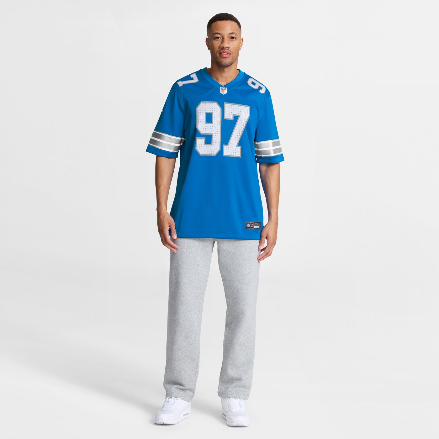 Detroit Lions Aidan Hutchinson Nike Blue Game Jersey