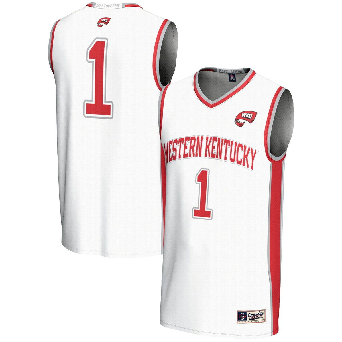 #1 Western Kentucky Hilltoppers GameDay Greats Lightweight Basketball Jersey - White