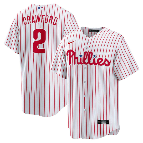 Philadelphia Phillies Justin Crawford Nike White Home Replica Jersey