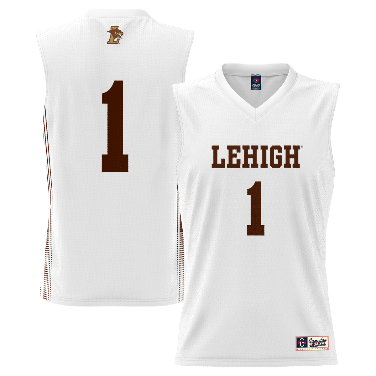#1 Lehigh Mountain Hawks GameDay Greats Lightweight Basketball Jersey - White