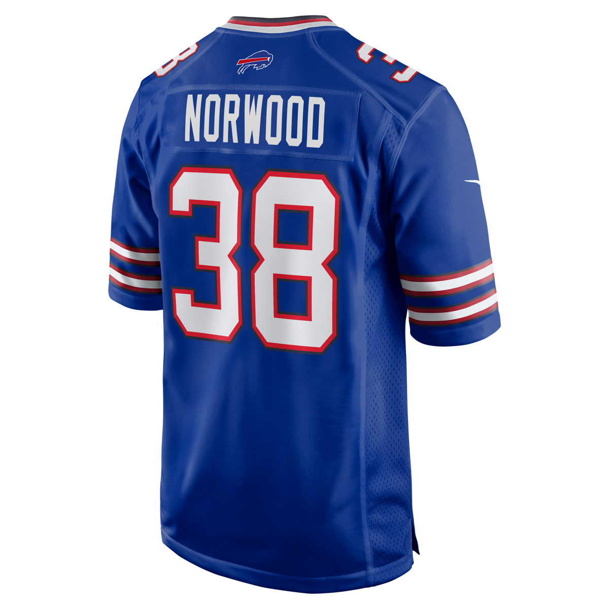 Buffalo Bills Tre Norwood Royal Team Game Jersey