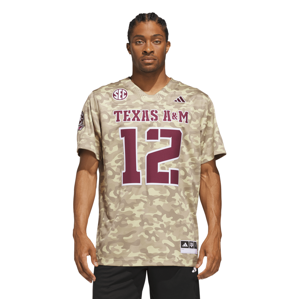 #12 Texas A&M Aggies Honor & Support Premier Strategy Jersey - Beige