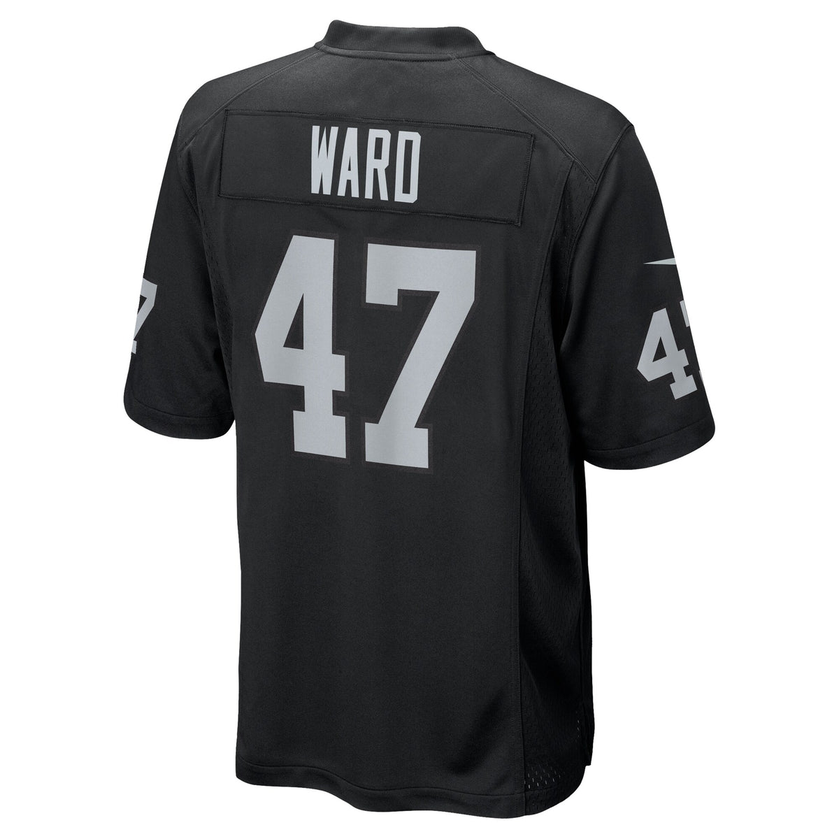 Las Vegas Raiders Alex Ward Black Team Game Jersey