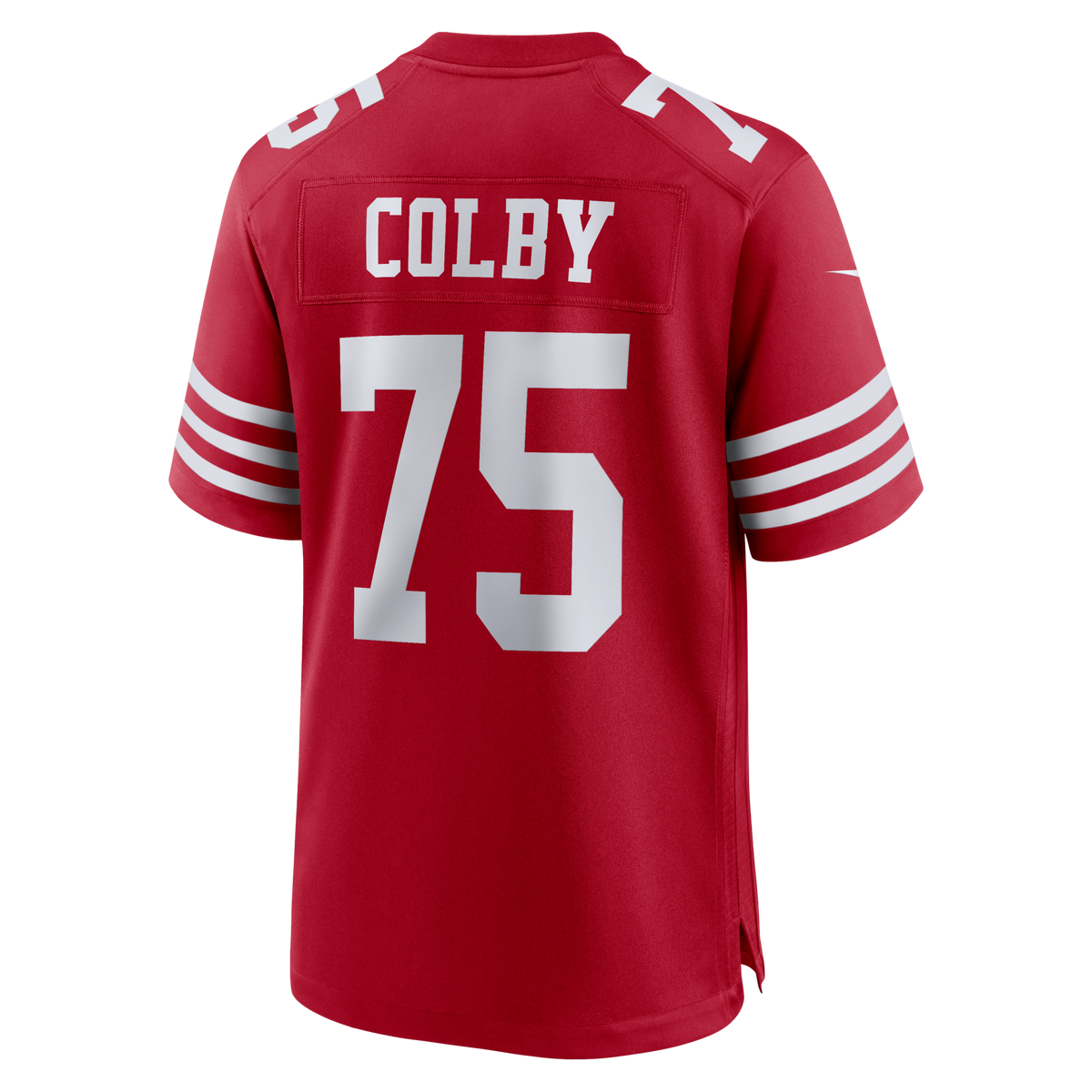 San Francisco 49ers Connor Colby Scarlet Team Game Jersey