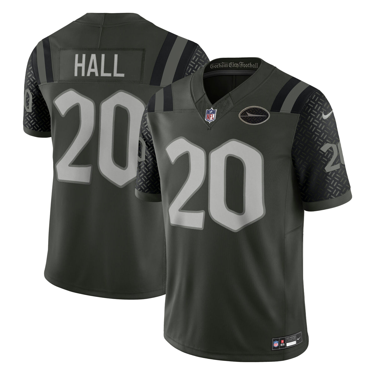 New York Jets Breece Hall Gotham Green 2025 Rivalries Collection Stitched Limited Jersey