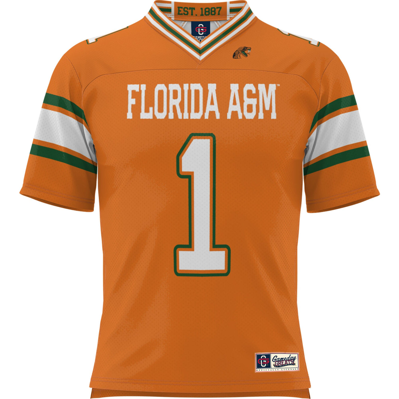GameDay Greats #1 Orange Florida A&M Rattlers Football Jersey