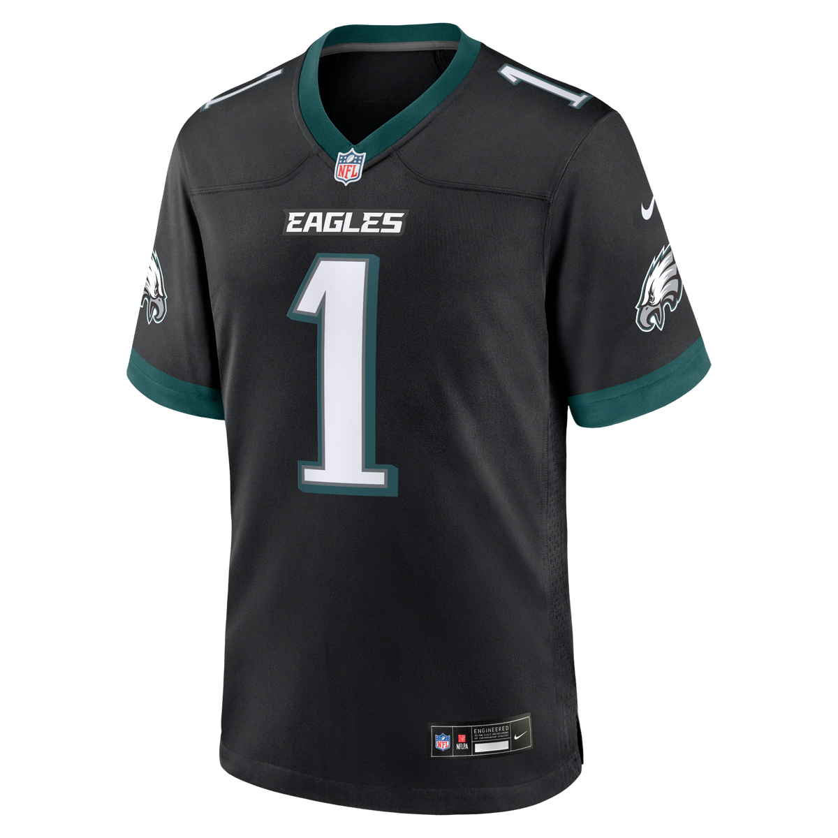 Philadelphia Eagles Jalen Hurts Black Alternate Game Jersey